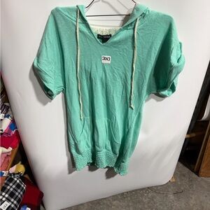 Miss Chievous Teal Short Sleeve Hoodie